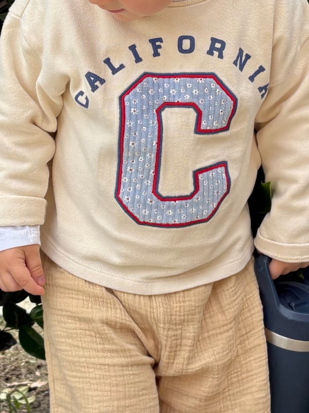 Zara Kids Cream California Sweatshirt